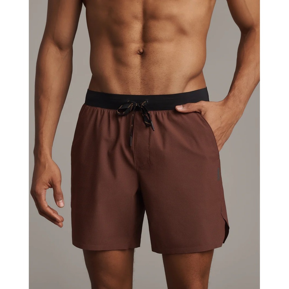 Rhone Men's Size XXL Mocha Brown  7" Invictus Ripstop Shorts Unlined 101720 - Picture 9 of 9